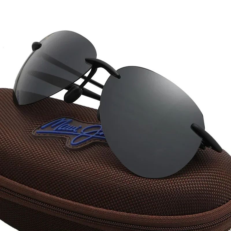 Очки солнцезащитные поляризационные унисекс без оправы