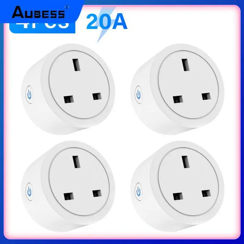 

Wifi Smart Plug Power Monitor Uk Smart Socket Voice Control Timing Function Smart Socket Outlet Smart Home 20a