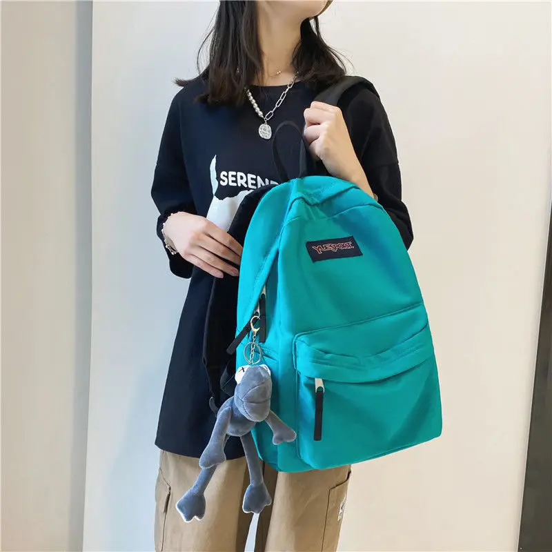 

Простой японский вместительный рюкзак для учеников Старшей школы qlord lybz, мужская дорожная сумка через плечо, школьные рюкзаки для девочек