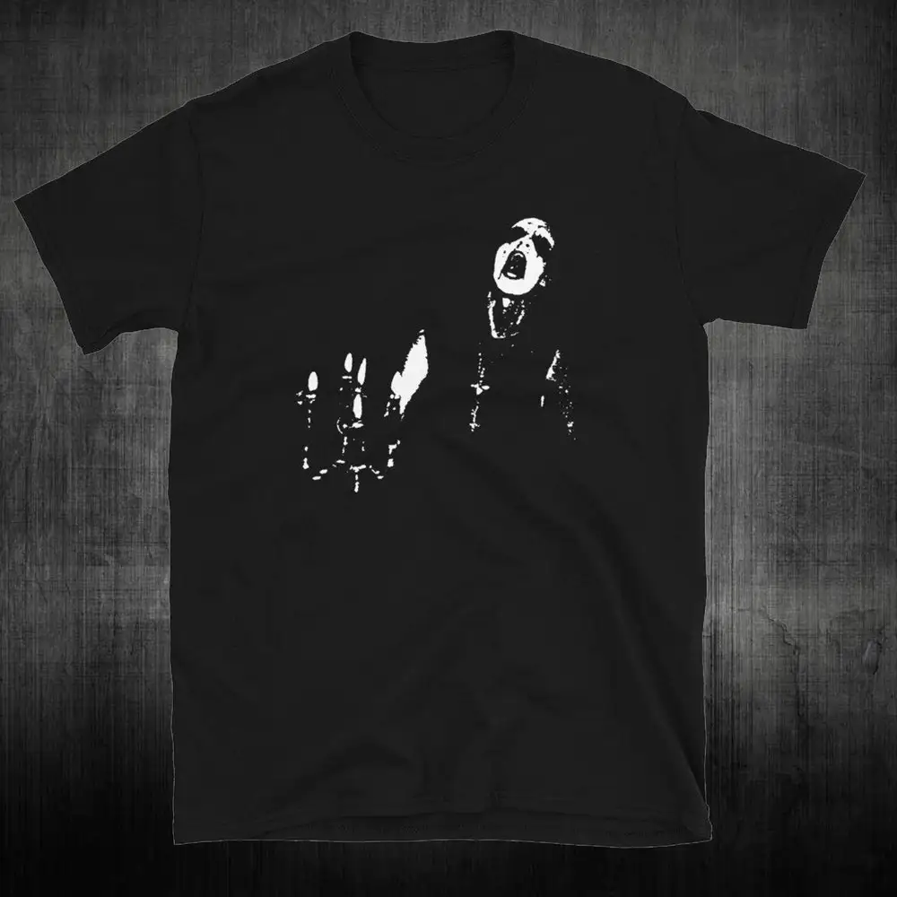 Черная металлическая футболка с рисунком трупа