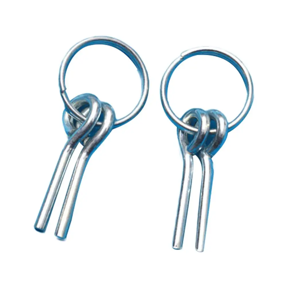 

2PCS Awning Tent Poles Rings With 2 Pins for Outdoor Camping Hiking Travel