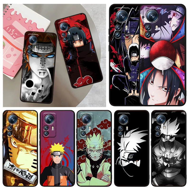 

N-Naruto Animation Cartoon Phone Case For Xiaomi Mi 13 12T 12S 12X 12 11 11T 11i 10T 10 9 Pro Lite Ultra 5G Funda Black Cover