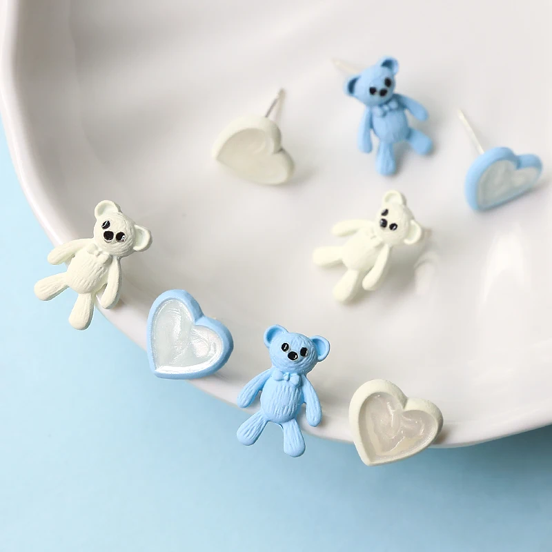 

Серьги «Медведь» из серебра 925 пробы, 1 шт.