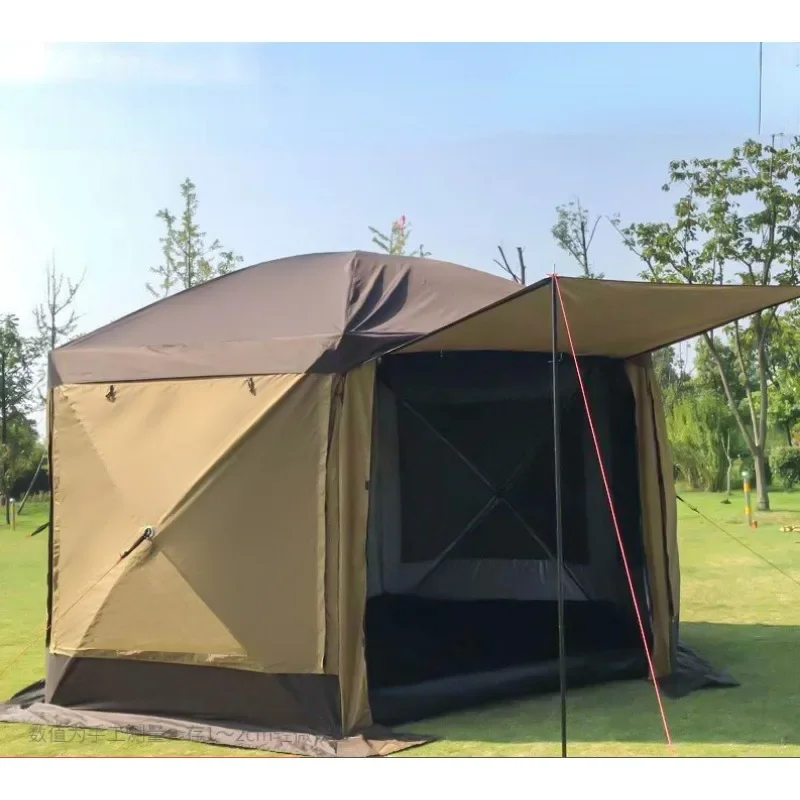 3/3 6 м открытый навес для кемпинга 6-10 человек полностью автоматический тент