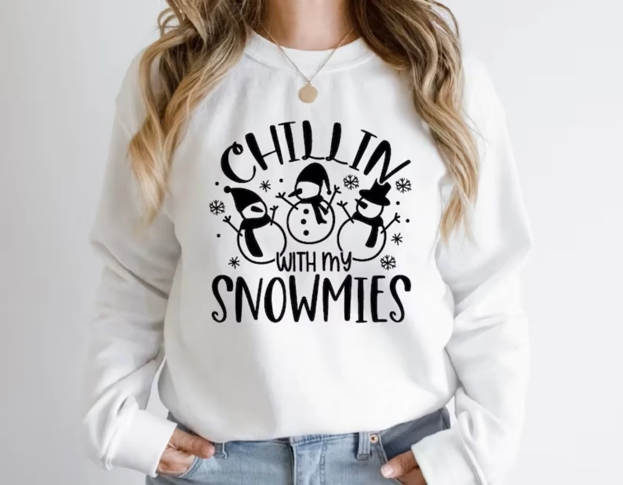 Свитшот Chillin с моими снежинками