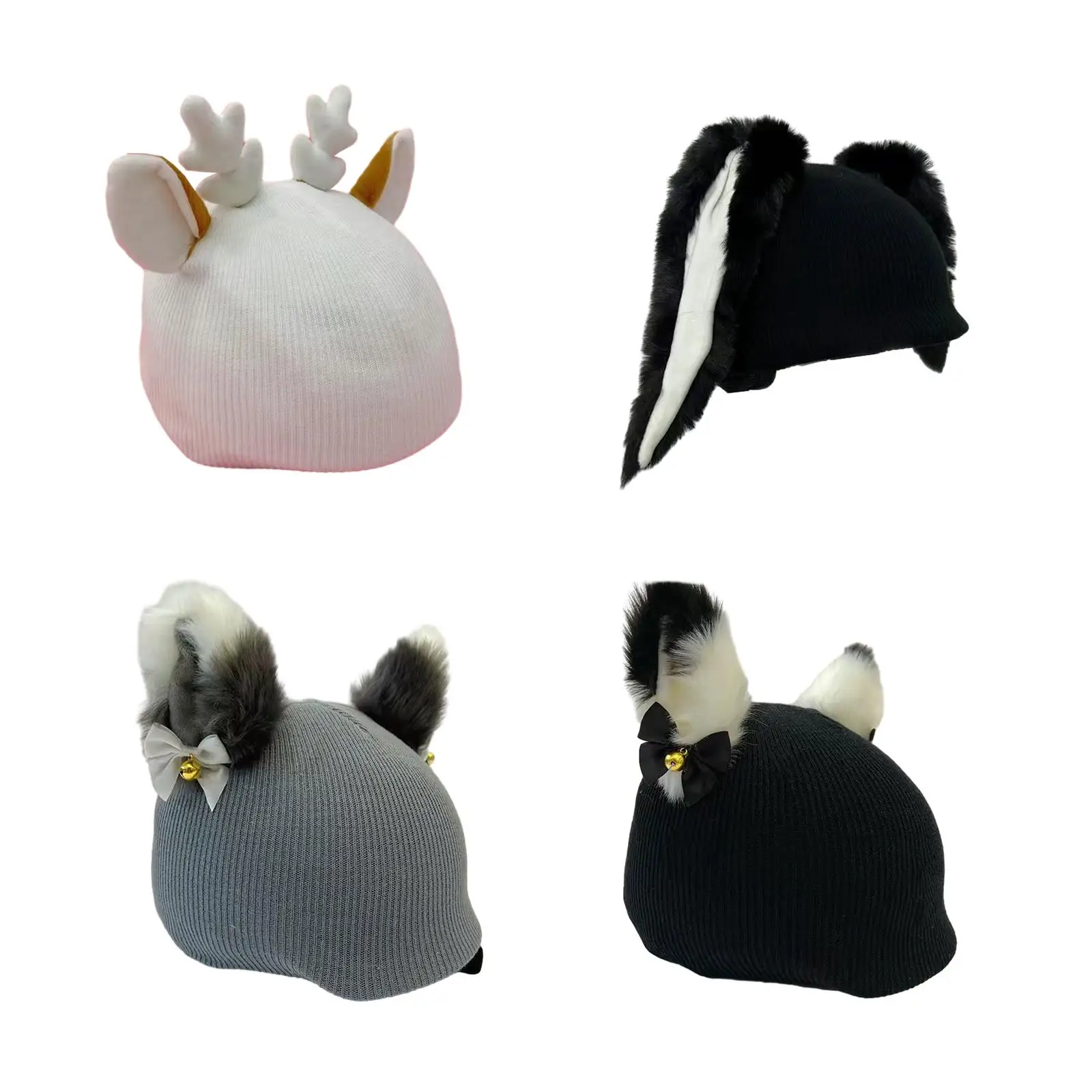 Вязаная шапка для лыжного шлема - забавный аксессуар занятий спортом на открытом