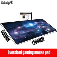 mrgbest space large speed mouse pad anti slip natural rubber with locking edge gaming non slip mat 100cm 120cm 140cm