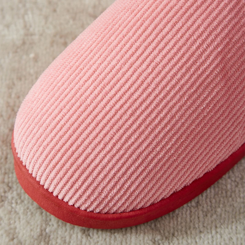 Однотонные нечеткие тапочки женские зимние теплые меховые плюшевые шлепанцы