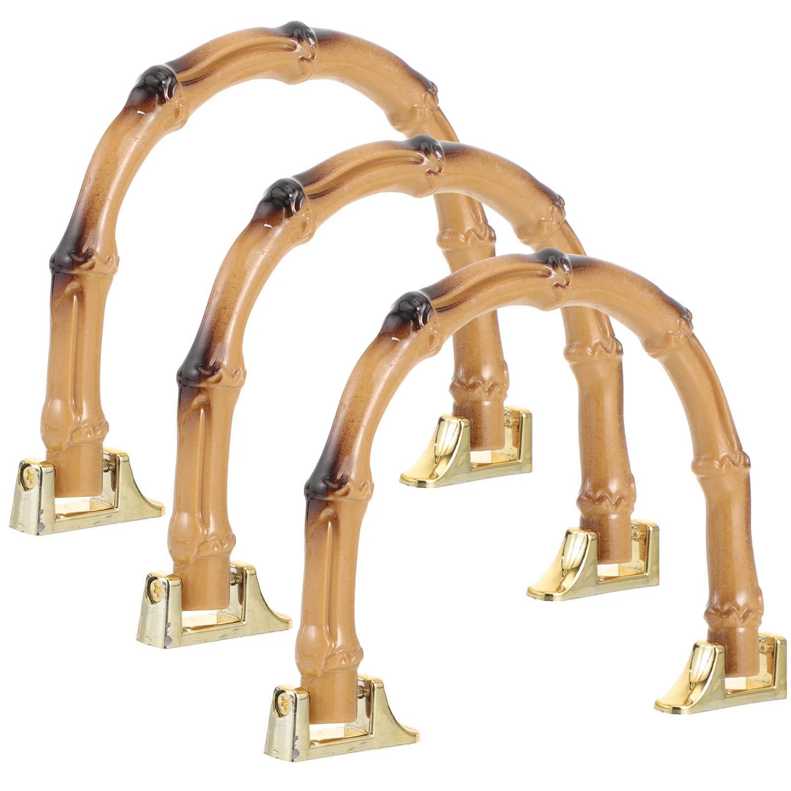 

Bamboo Wood Handbag Handle DIY Accessory Plastic Purse Supplies Ornament Handles