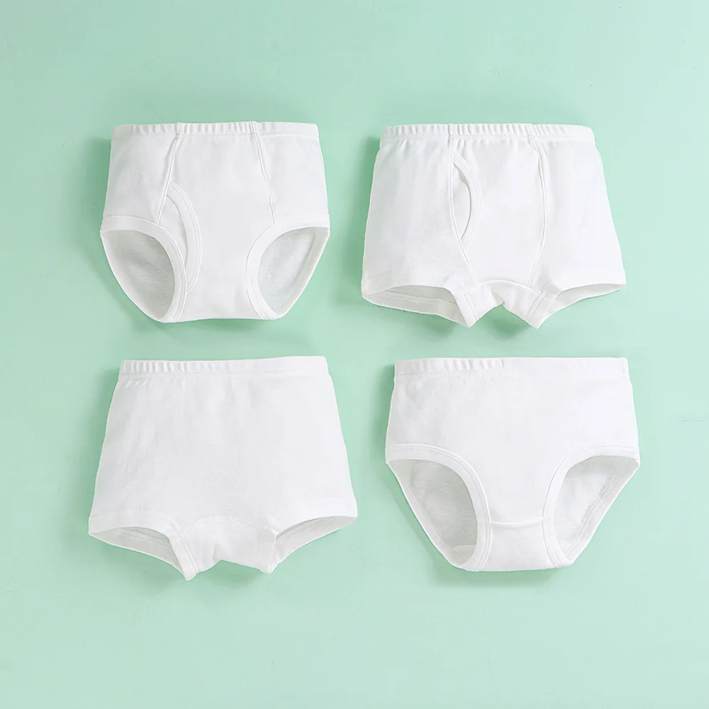 

3 Pcs Little Girls Underwear White Cotton Teen Panties Pack Kids Briefs Child Soft Young Girl Pants 2-16 Years