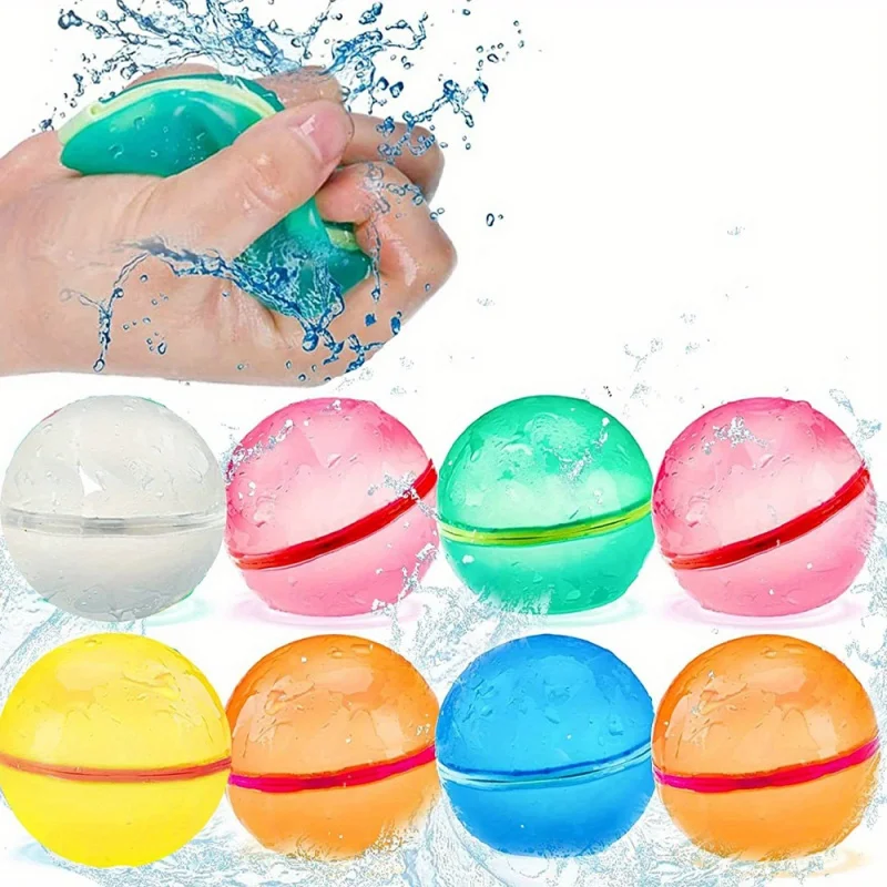 

Reusable Water Bomb Splash Balls Silicone Water Balloon Quick Fill Self Sealing Water Bomb Summer Outdoor Beach Play Kids Toy