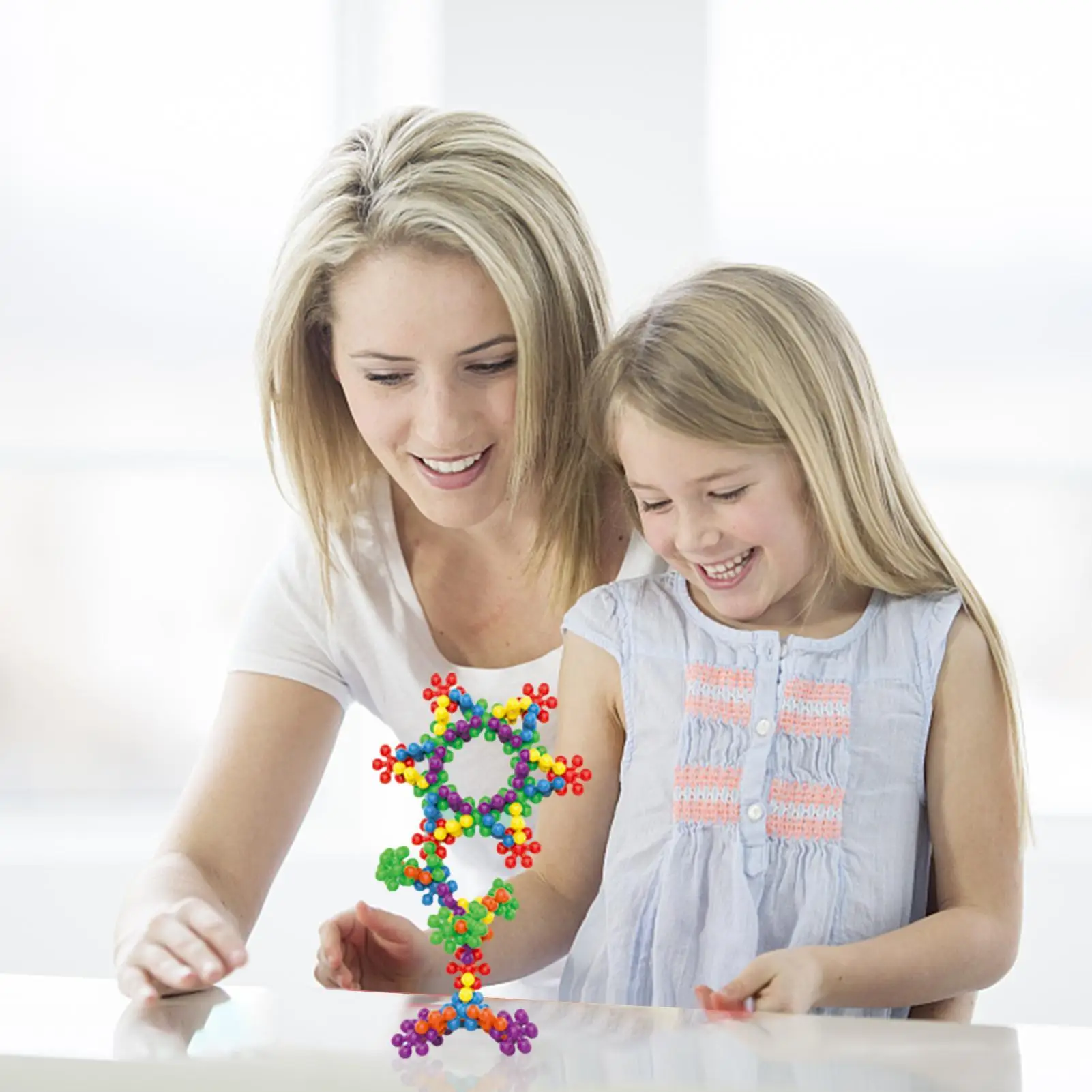 

Clip Connect Building Blocks | 100pcs Interlocking Solid Building Blocks Set | Early STEM Educationa