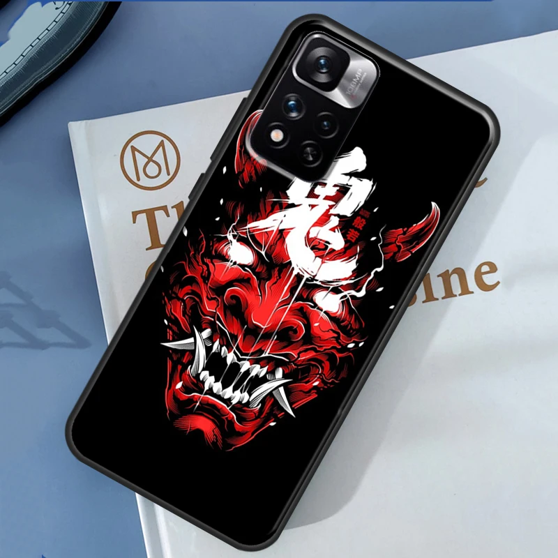 Чехол Hannya Demon Oni для Xiaomi Redmi Note 13 12 11 9 10 14 Pro 9S 10S 11S 12S 14C 10C 12C 13C Cover