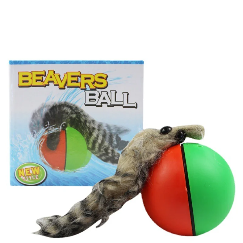 

1Pc Cat Toys Beaver Weasel Rolling Motor Ball Toy for Pet Cat Dog Electric Pet Cat Teaser Ball Fun Moving Chaser Color Random