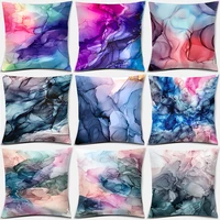 modern ink art printing series pattern pillowcase square pillowcase home office decoration pillowcase