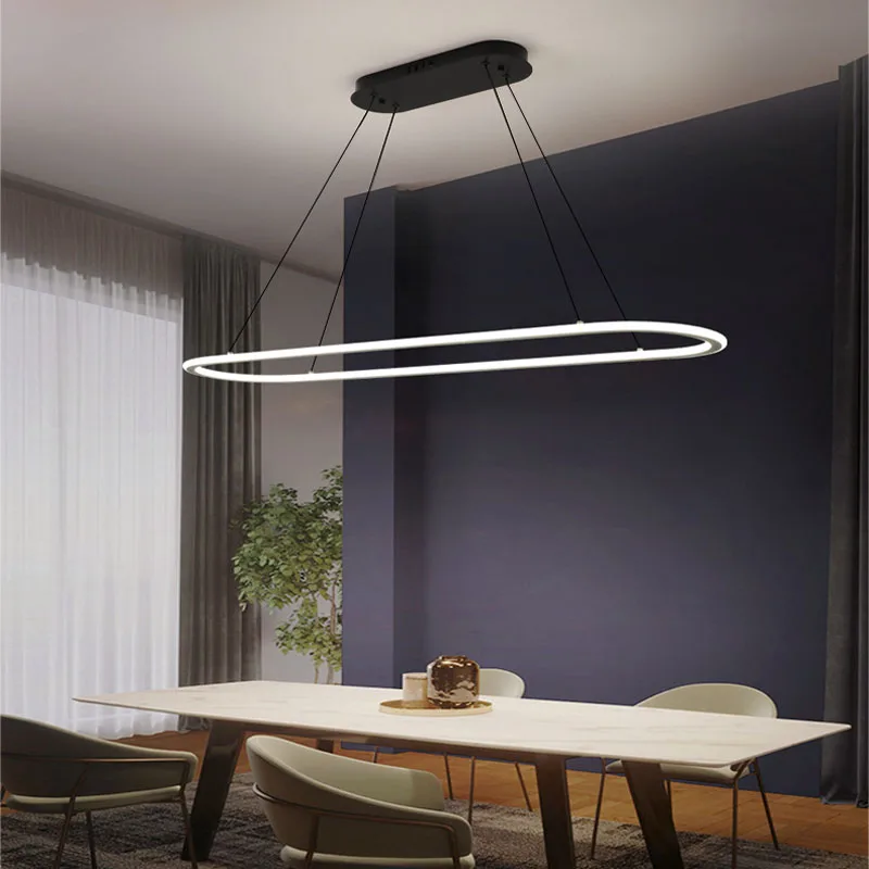 

Modern Minimalist Dining Room LED Chandelier Round Chandelier Nordic Living Room Indoor Chandelier Lighting Fixtures AC220V