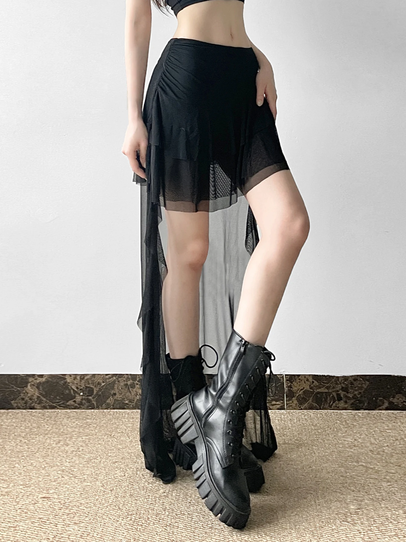 Сетчатая мини-юбка Rockmore