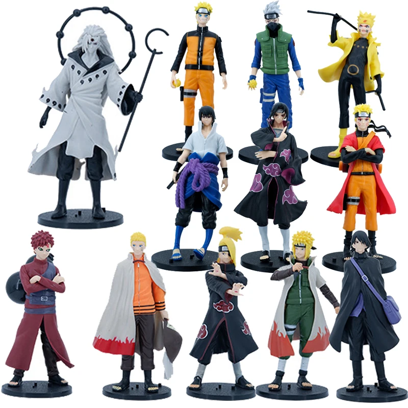 

6pcs/set Anime Shippuden Uzumaki Naruto Figure Uchiha Itachi Sasuke Hatake Kakashi Action Figurine Model Collectible Toys