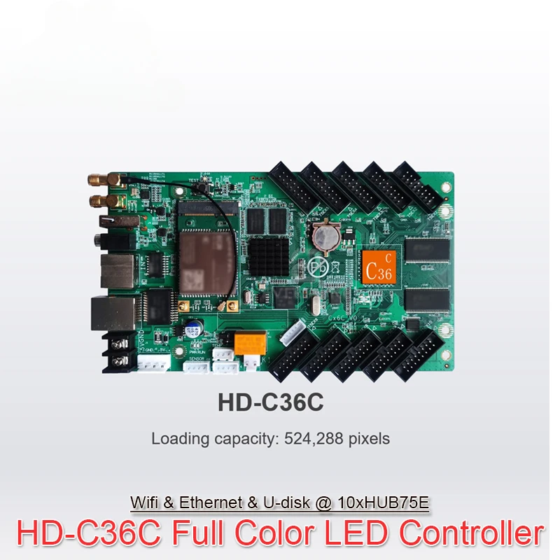 BOTAI Huidu HD-C36 C36C полноцветной карты управления Wi-Fi Asynch с поддержкой более широкого