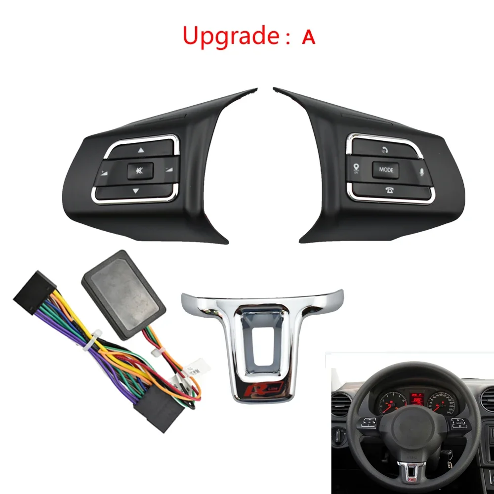

Для VW MK6 Golf 2010-2012 Jetta 2013-2015 Polo 2011-2013 Модифицированная многофункциональная кнопка громкости на руле, кнопка переключения звука