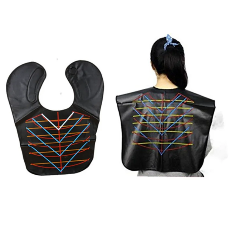 

Black Waterproof Shawl Thickened Dye Oil Shawl Hair Salon Hairdresser's Special Bib Cape