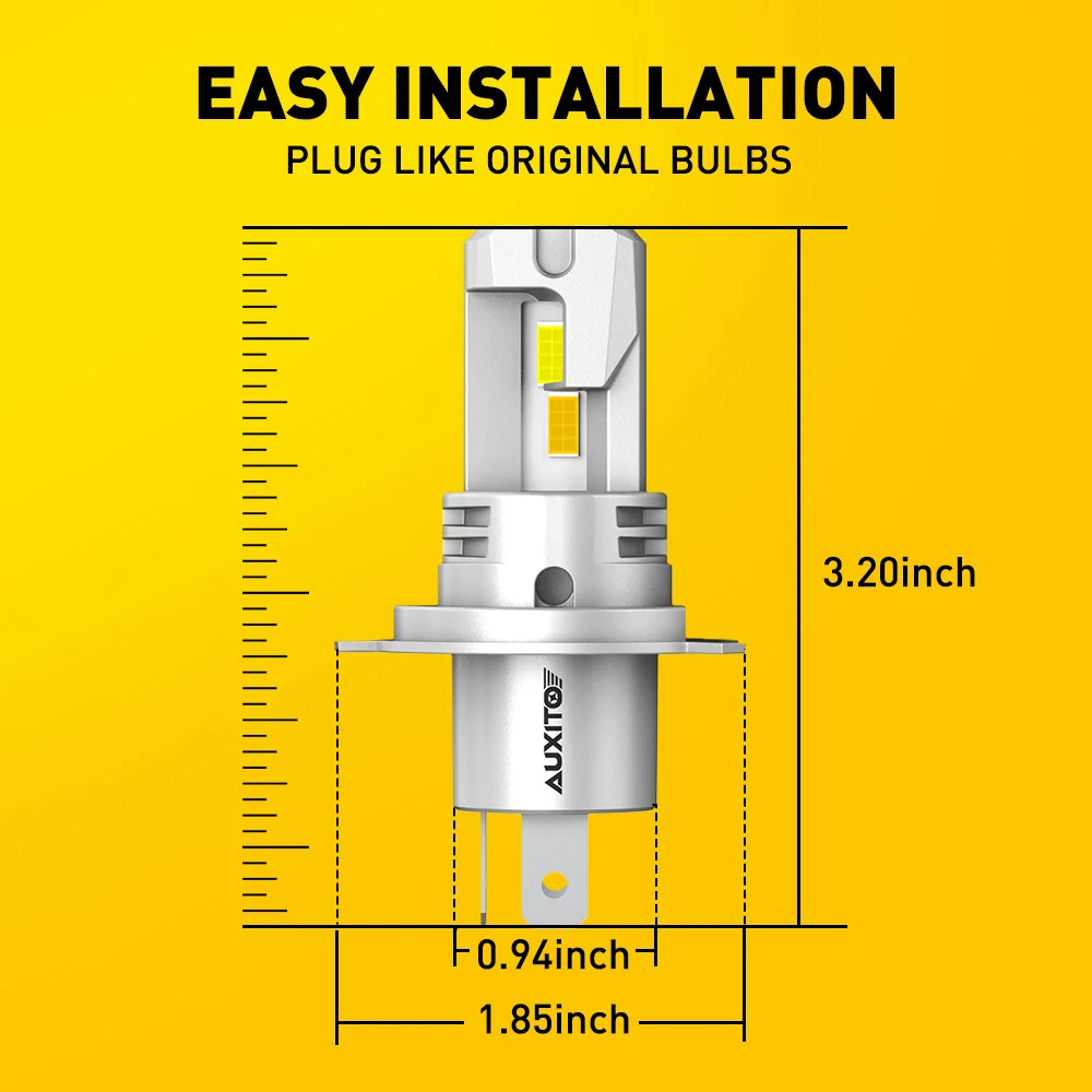 Передние фары для автомобиля 2 шт H4 Ближний и дальний свет белые желтые VW