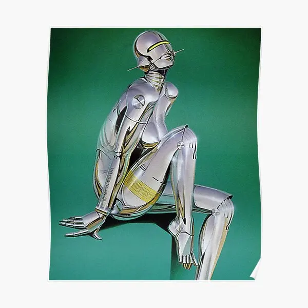 Hajime Sorayama Зеленая Девушка Плакат Настенный Декор Искусство Забавная Современная