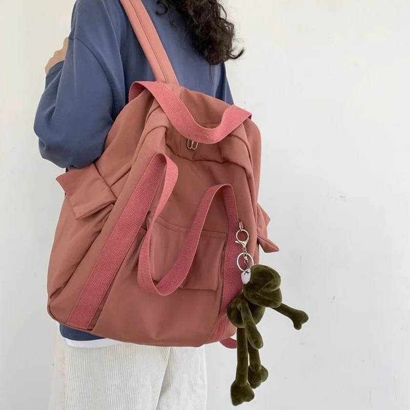 Xiaomi Backpacks Women Harajuku Multifunction Travel Large Capacity Backpack Retro Solid Waterproof Bag Students Preppy