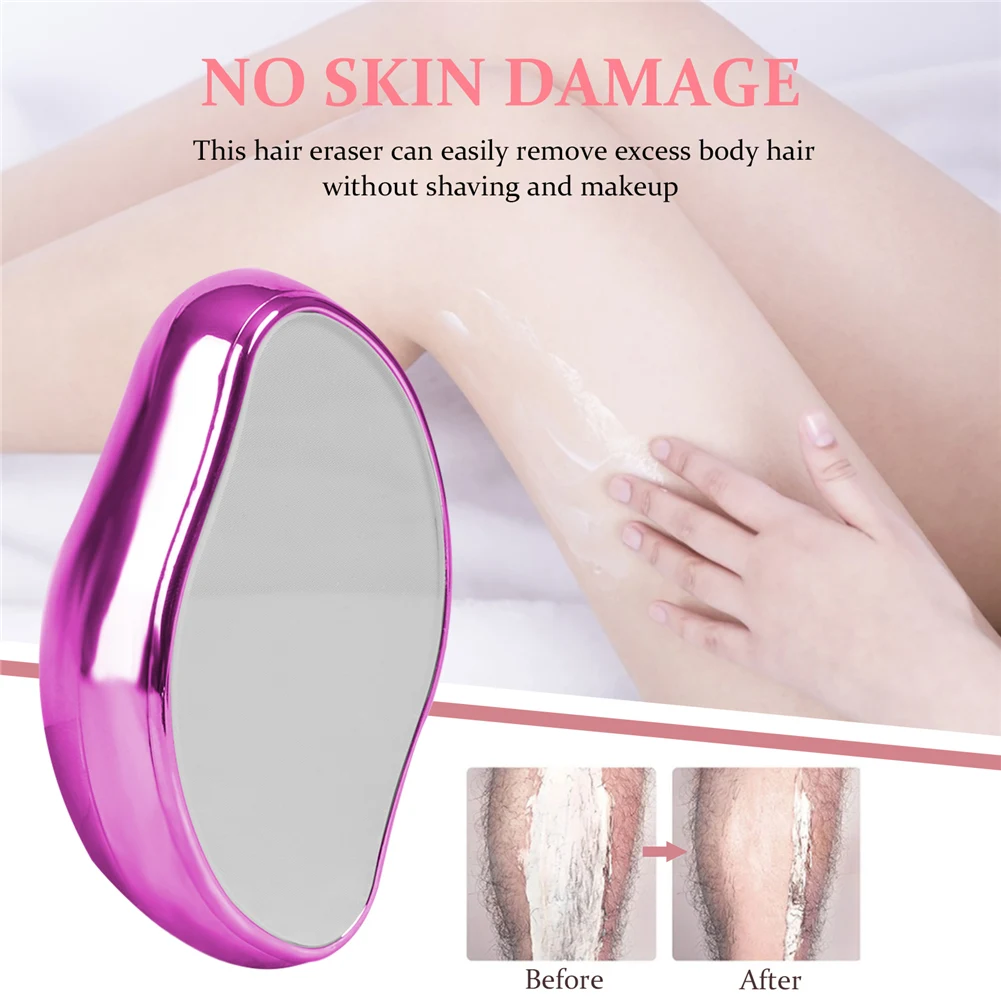 

1 PC Crystal Physical Hair Removal Eraser Glass Hair Remover Painless Epilator Easy Cleaning Reusable Body Care Depilation Tools