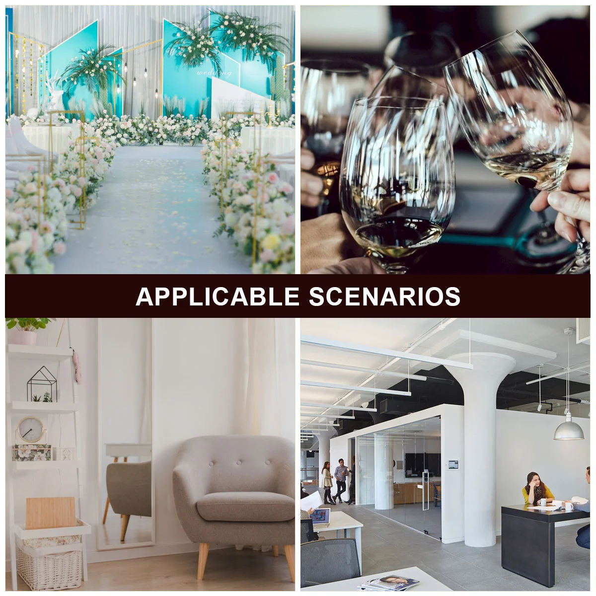 Ваза Стеклянная пробирка Деревянное основание Украшение стола Свежий цветочный