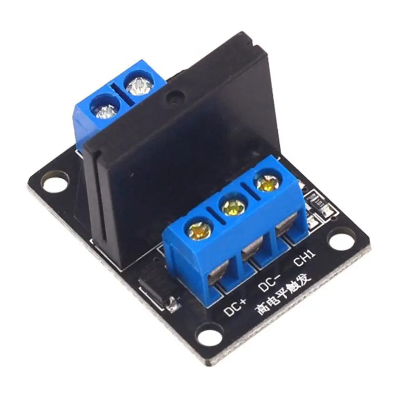 

1-канальный модуль твердотельной платы с предохранителем для Arduino, 5 В, 12 В, 24 В постоянного тока