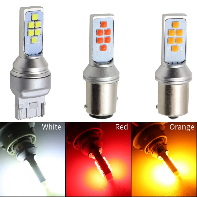 

2 шт. 1156 BA15S BAU15S светодиодный 1157 BAY15D P21W PY21W светодиодный P21/5W BAZ15D T20 7440 W21W 7443 W21/5W T25 3156 3157 P27/7W светодиодный Lamp