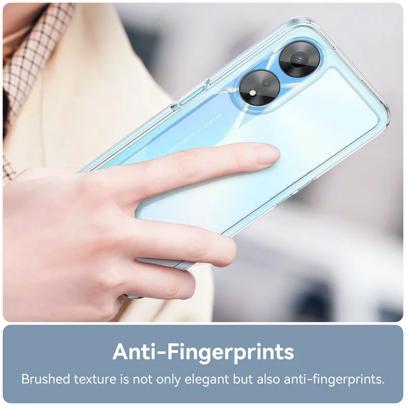 Чехол для OPPO A58 чехол A56S A57 A57S A58X A77 A77S A78 A96 A97 5G противоударный Жесткий ПК + защитный