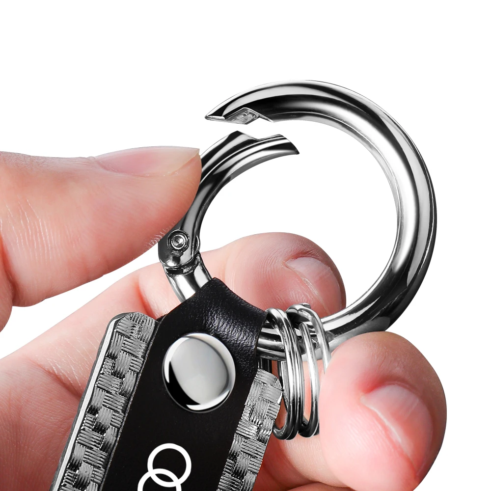 Металлический/кожаный автомобильный брелок для мужчин и женщин ключей Audi A1 A2 A3 A4