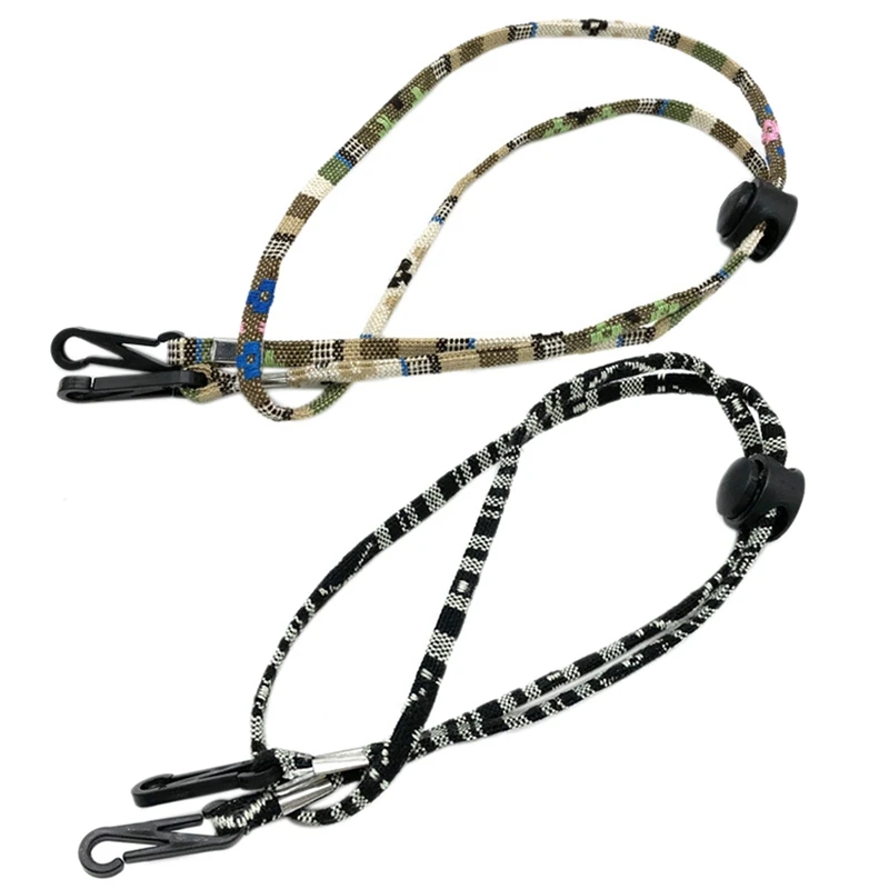

2 Pcs Adjustable Face Mask Hanging Rope Face Mask Lanyard Anti-Lost Disposable Mask Holder Ear Hanging Rope, No.5 & No.6