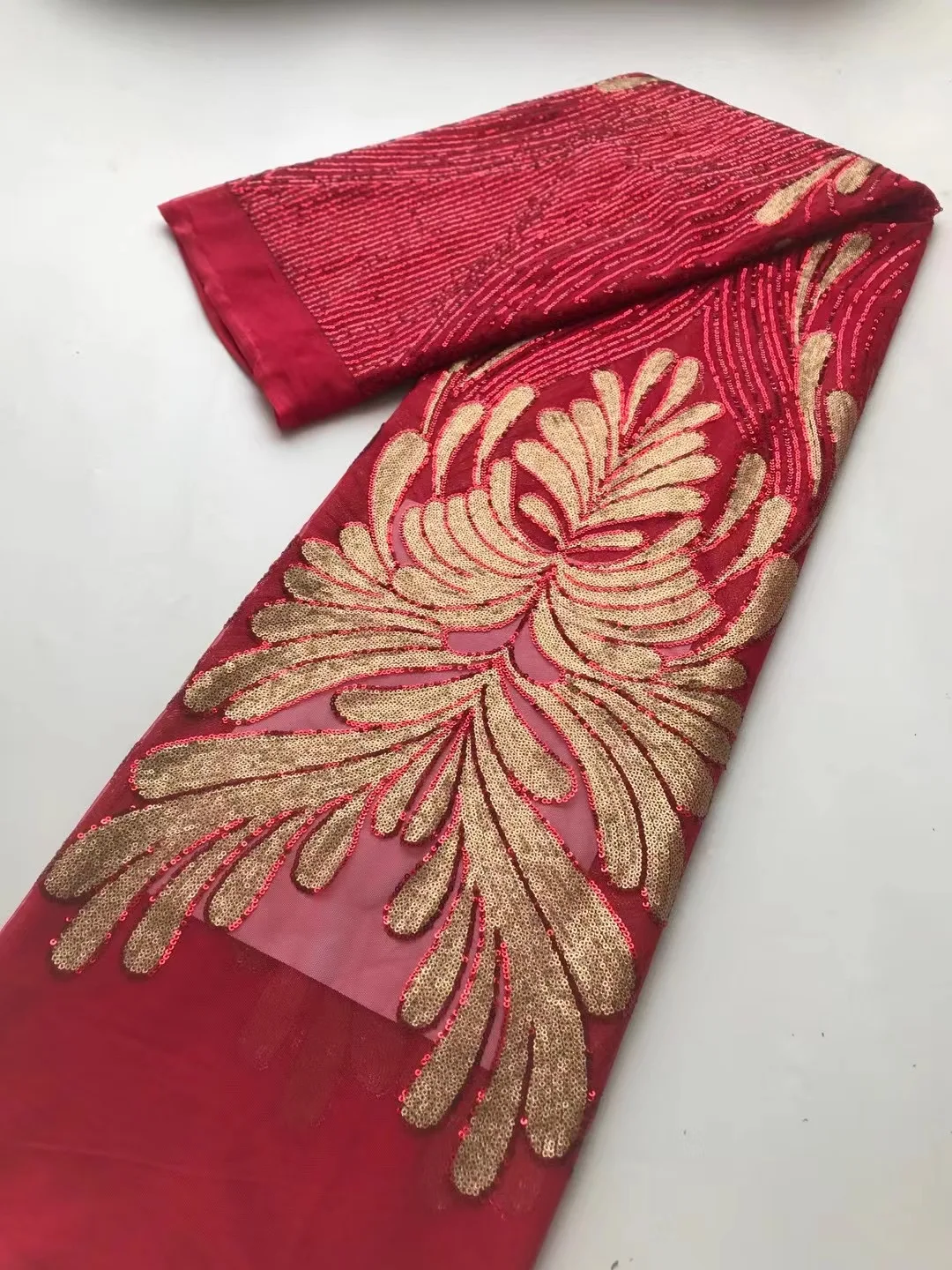 

Африканское кружево 2023, высококачественные блестки, сетчатая вышивка, французская кружевная ткань для свадьбы, выпускного вечера, швейные вечерние платья AJL5441