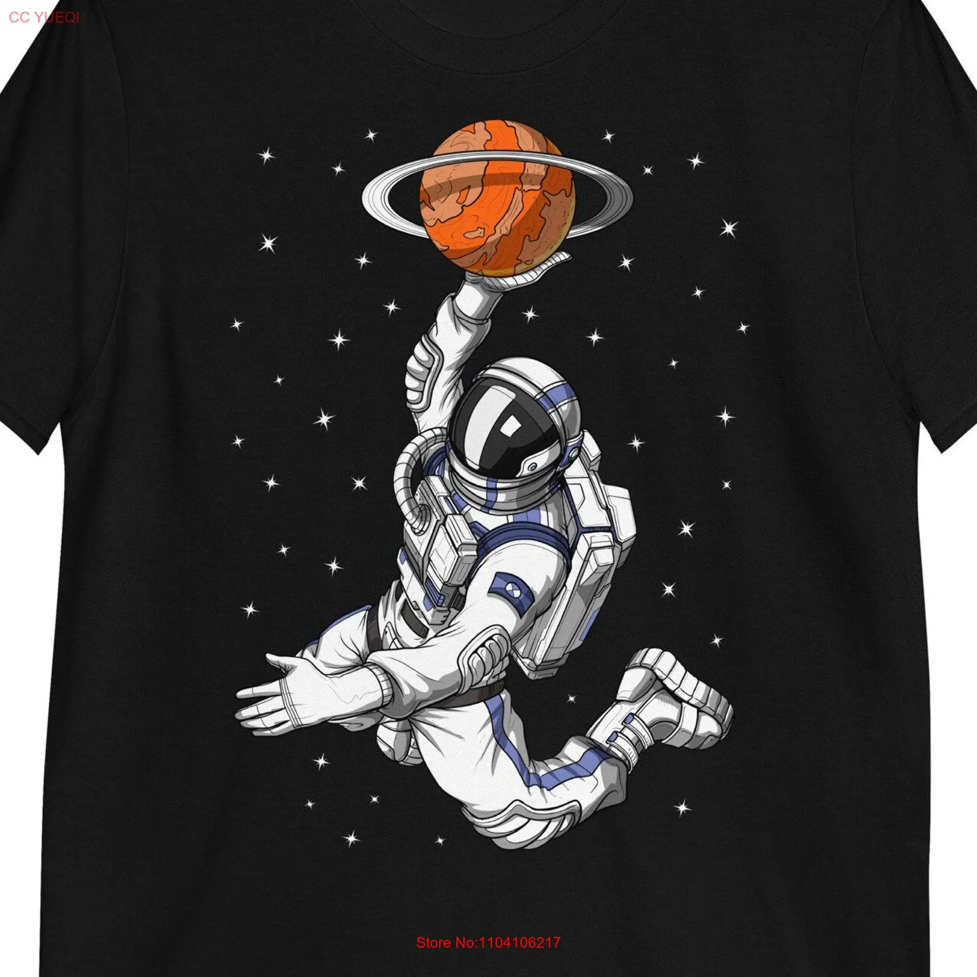 Футболка для баскетбола с изображением астронавта одежда длинными или короткими