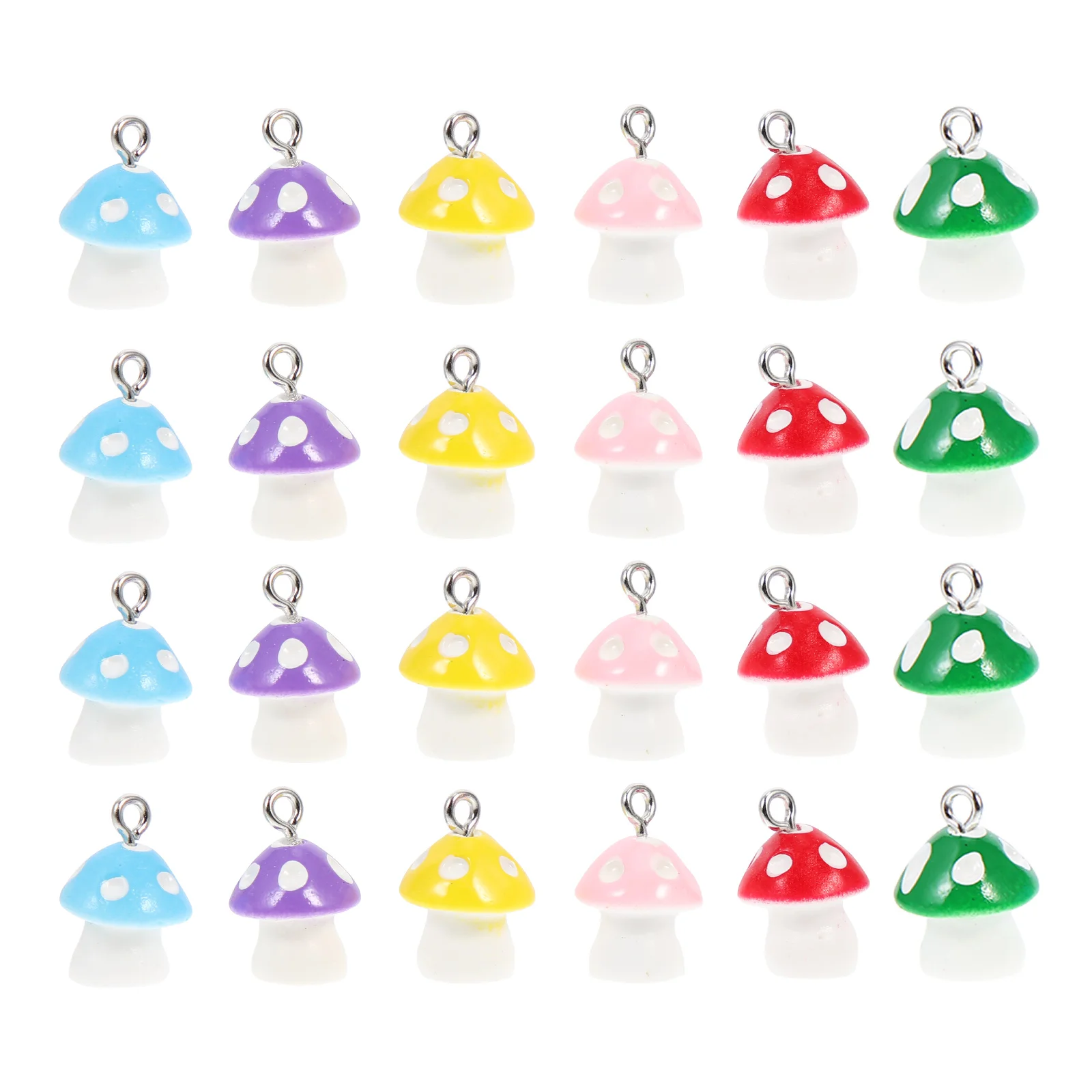 

Mushroom Charms Jewelry Making Pendants Pendant Beads Bracelet Decor Enamel Resin Findings Mini Materials Girl Little Shroom