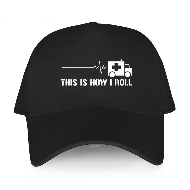 

Men's summer baseball cap Adjuatable Hat casual style Emergency medical technician , THIS IS HOW I ROLL paramedic ambulance
