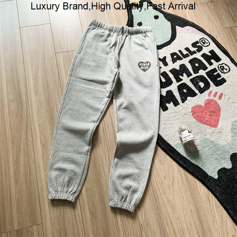 MADE HUMAN Spring Autumn New Style Classic Love Character Printing Plush Leggings Men's And Women's Casual Loose Fashion Pants