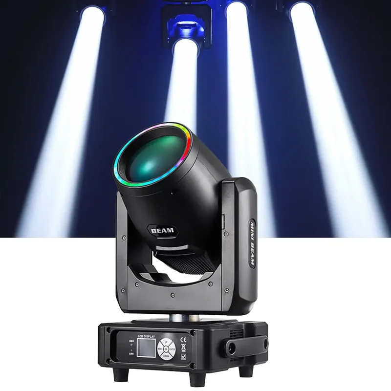 Фото Сценический прожектор 230W 7R с LED-лентой, эффекты световых эффектов, DMX512, для баров, дискотек, ночных клубов, свадеб, вечеринок, концертов, сценических мероприятий и шоу. №2