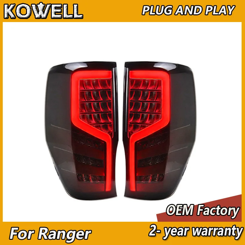 Стайлинг автомобиля для Ford Ranger Taillight 2012-2019 Raptor Задние фонари T6 T7 T8 DRL Поворотник