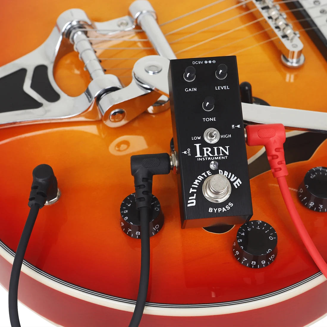 IRIN AN-11 Ultimate Drive Guitar Overdrive Distortion Effect Pedal Bordering-on-Distortion for True Bypass