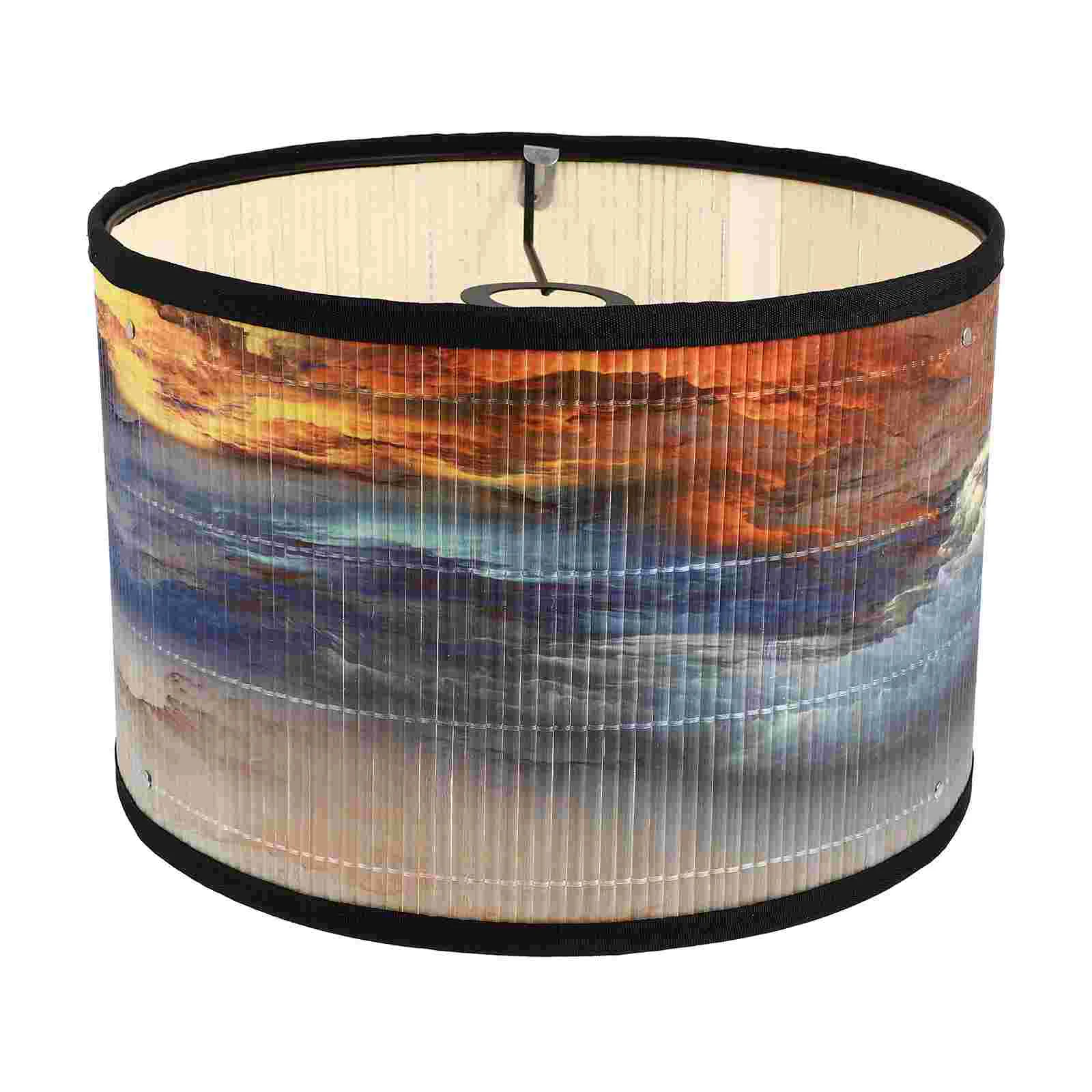 

Modern Lamp Shades Bamboo Lampshade Wooden Chandelier Light Fixture Decor Accessory