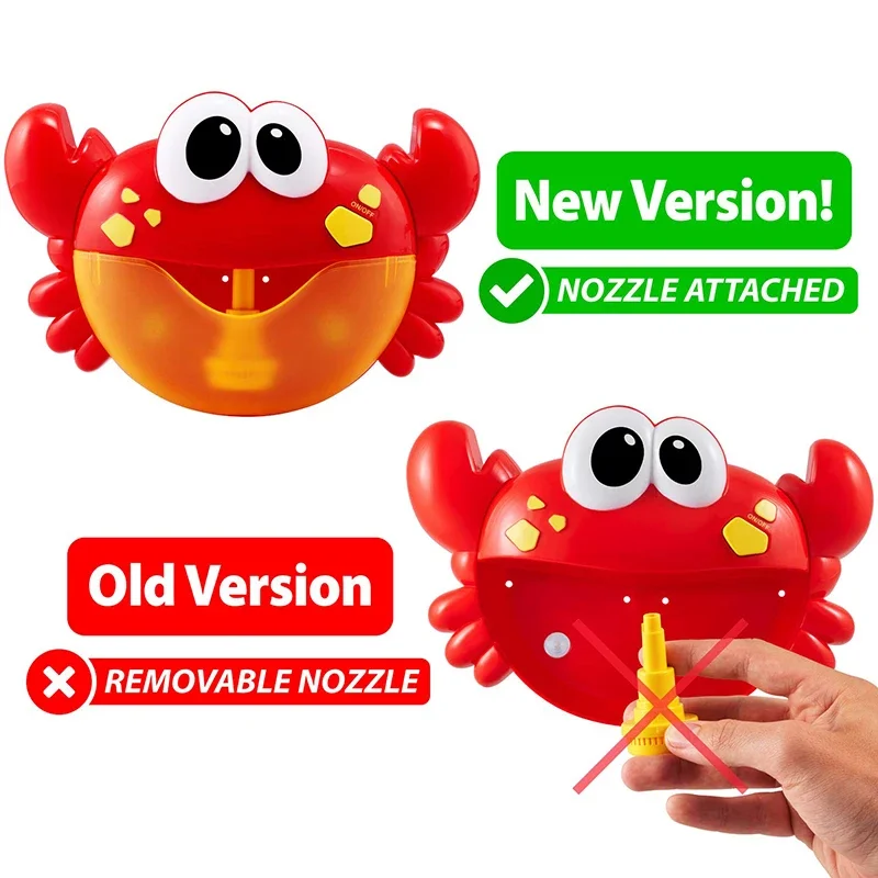 

Crabs Bubble Machine Music Baby Bath Toy Maker Bathtub Blows Bubbles Funny Toddler Kids Bath Water Toy for Children Gifts