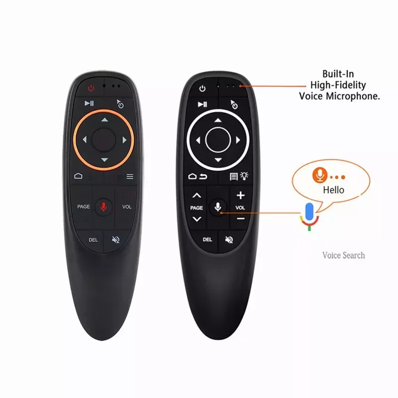

NEW2023 G10S G10 Pro Voice Remote Control 2.4G Wireless Air Mouse Gyro Sensing Game IR Learning for Android TV BOX With USB Rece