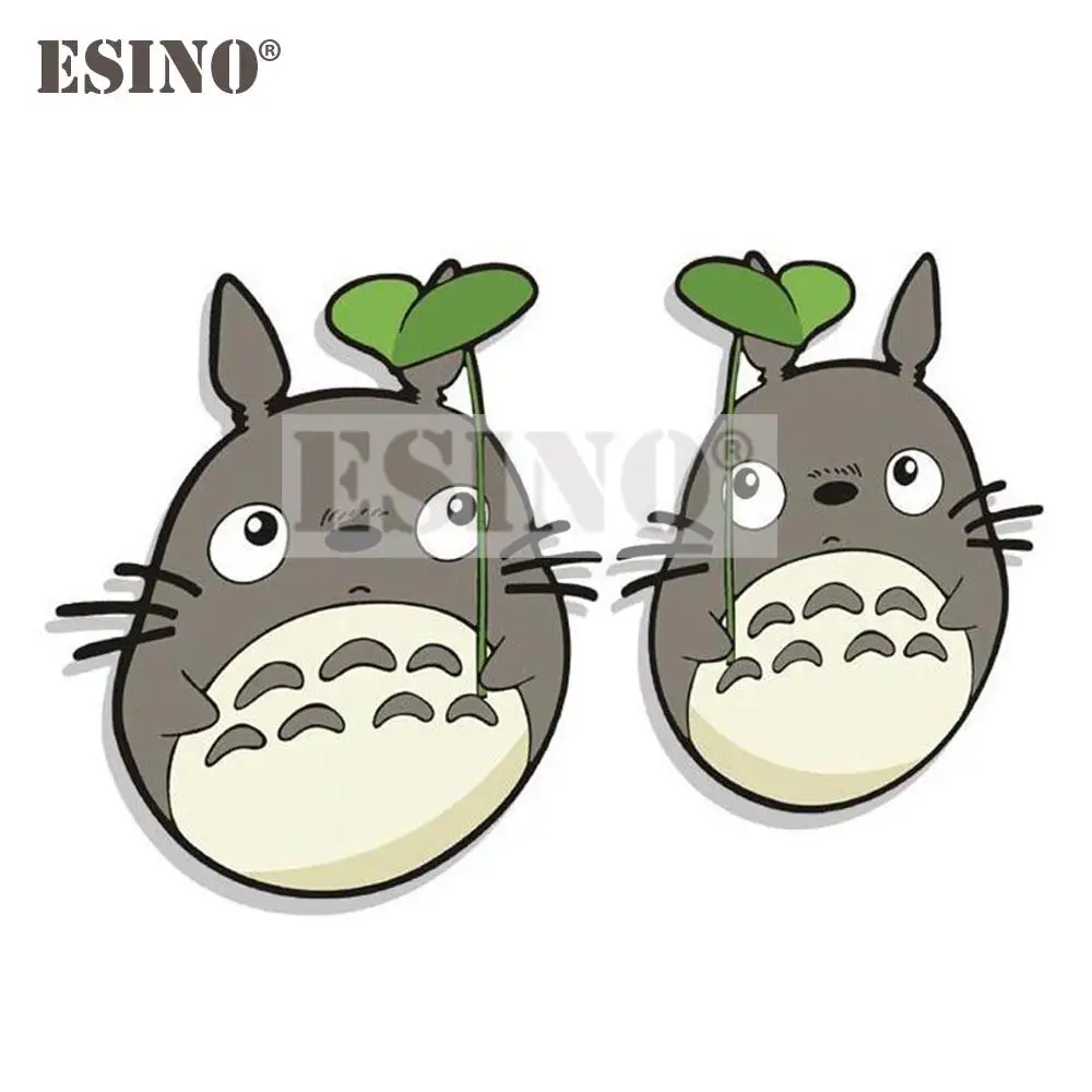 Стайлинг автомобиля модный забавный декоративный лист Тоторо зеркало заднего