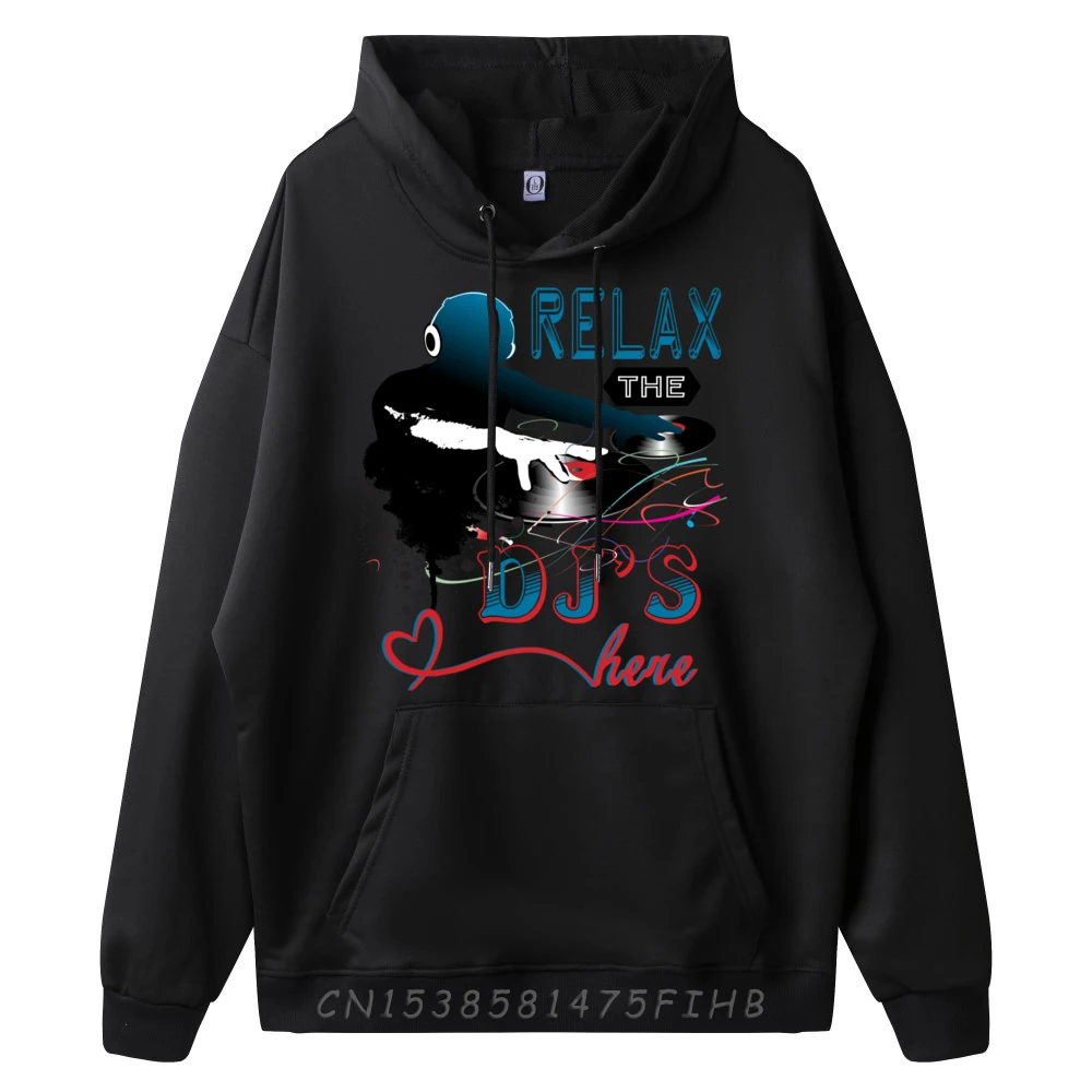 Relax The Dj Is Here Disc Jockey Club Music Camisas Basicas Hombre Мужская футболка с длинным рукавом
