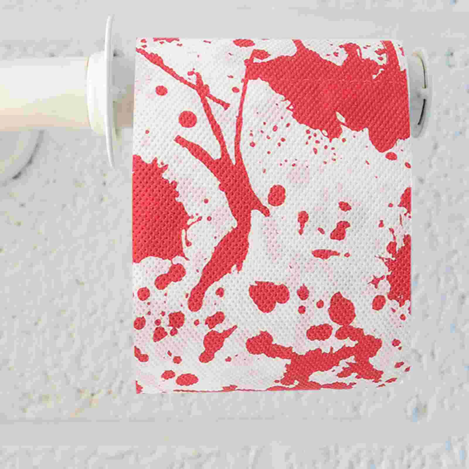 

1 Roll Bloodstain Toilet Paper Scary Printed Roll Paper Roll Paper Bathroom Toilet Paper Roll