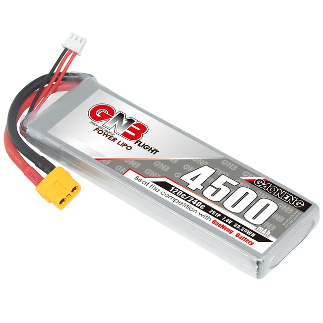 Gaoneng GNB 2S 7.4V 4500mAh 120C Lipo XT60